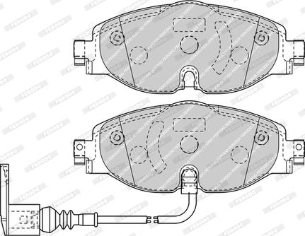 Ferodo FDB4433-D - Тормозные колодки, дисковые, комплект autospares.lv