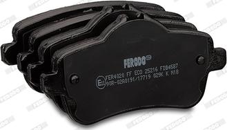 Ferodo FDB4587 - Тормозные колодки, дисковые, комплект autospares.lv