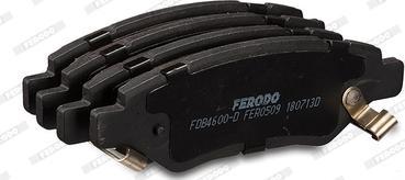 Ferodo FDB4600-D - Тормозные колодки, дисковые, комплект autospares.lv