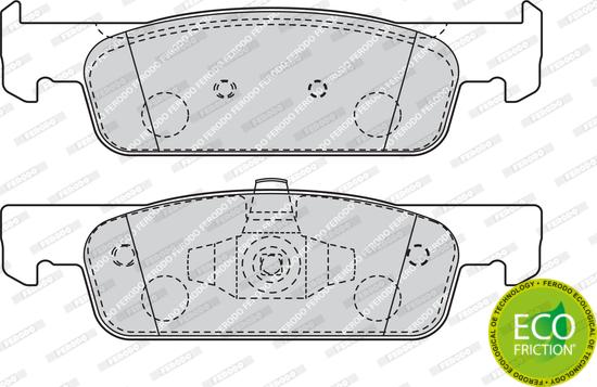 Ferodo FDB4615 - Тормозные колодки, дисковые, комплект autospares.lv