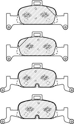 Ferodo FDB4616 - Тормозные колодки, дисковые, комплект autospares.lv