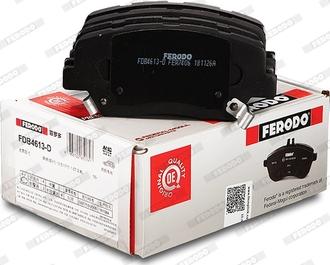 Ferodo FDB4613-D - Тормозные колодки, дисковые, комплект autospares.lv