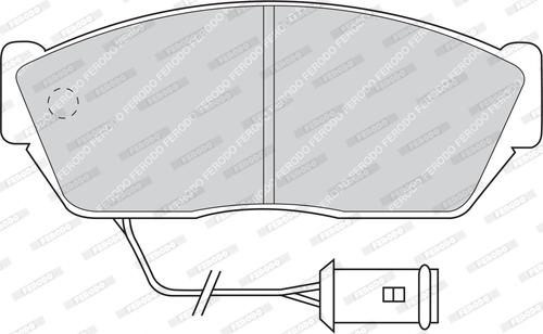 Ferodo FDB467 - Тормозные колодки, дисковые, комплект autospares.lv