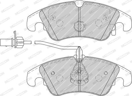 Ferodo FDB4044-D - Тормозные колодки, дисковые, комплект autospares.lv