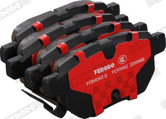 Ferodo FDB4042-S - Тормозные колодки, дисковые, комплект autospares.lv