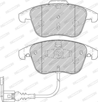 Ferodo FDB4057-D - Тормозные колодки, дисковые, комплект autospares.lv