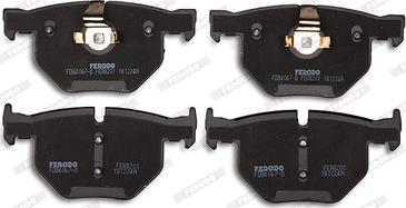 Ferodo FDB4067-D - Тормозные колодки, дисковые, комплект autospares.lv