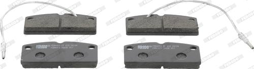 Ferodo FDB4013 - Тормозные колодки, дисковые, комплект autospares.lv