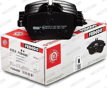 Ferodo FDB4080 - Тормозные колодки, дисковые, комплект autospares.lv