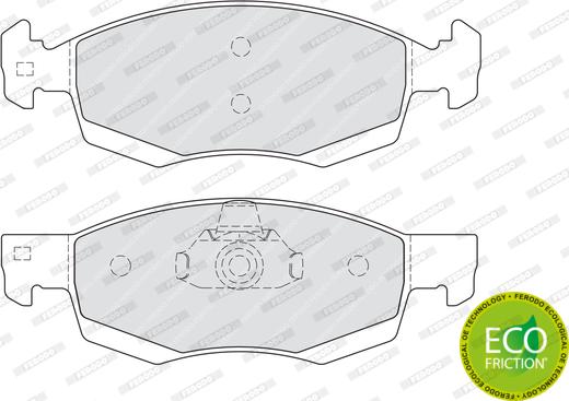 Ferodo FDB4035 - Тормозные колодки, дисковые, комплект autospares.lv