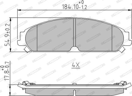 Ferodo FDB4078 - Тормозные колодки, дисковые, комплект autospares.lv