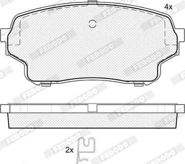 Ferodo FDB4077 - Тормозные колодки, дисковые, комплект autospares.lv