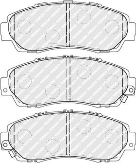 Ferodo FDB4161 - Тормозные колодки, дисковые, комплект autospares.lv