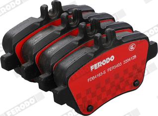 Ferodo FDB4163-S - Тормозные колодки, дисковые, комплект autospares.lv