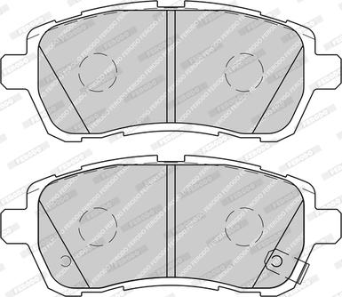 Ferodo FDB4110-D - Тормозные колодки, дисковые, комплект autospares.lv