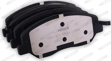 Ferodo FDB4111B-D - Тормозные колодки, дисковые, комплект autospares.lv