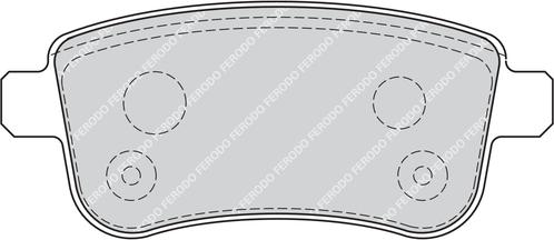 Ferodo FDB4182G - Тормозные колодки, дисковые, комплект autospares.lv