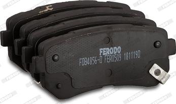 Ferodo FDB4856-D - Тормозные колодки, дисковые, комплект autospares.lv