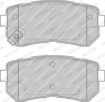 Ferodo FDB4856-D - Тормозные колодки, дисковые, комплект autospares.lv