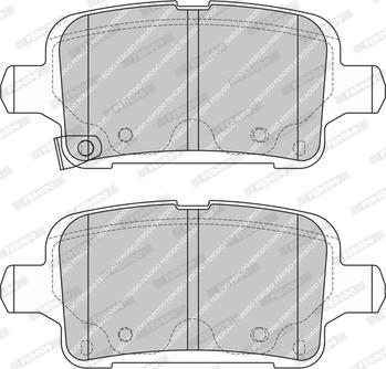 Ferodo FDB4852-D - Тормозные колодки, дисковые, комплект autospares.lv