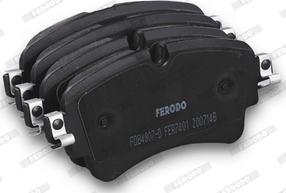 Ferodo FDB4807-D - Тормозные колодки, дисковые, комплект autospares.lv