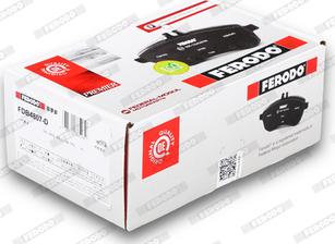 Ferodo FDB4807-D - Тормозные колодки, дисковые, комплект autospares.lv