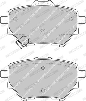 Ferodo FDB4811-D - Тормозные колодки, дисковые, комплект autospares.lv