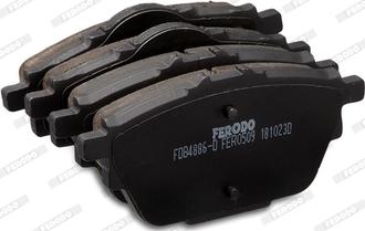 Ferodo FDB4886-D - Тормозные колодки, дисковые, комплект autospares.lv