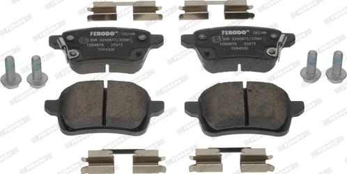 Ferodo FDB4879 - Тормозные колодки, дисковые, комплект autospares.lv