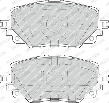 Ferodo FDB4873 - Тормозные колодки, дисковые, комплект autospares.lv