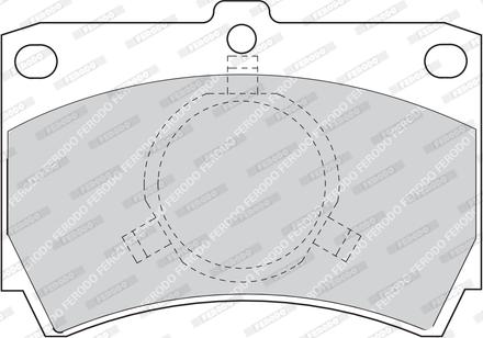 Ferodo FDB487 - Тормозные колодки, дисковые, комплект autospares.lv