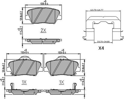 Ferodo FDB4396 - Тормозные колодки, дисковые, комплект autospares.lv