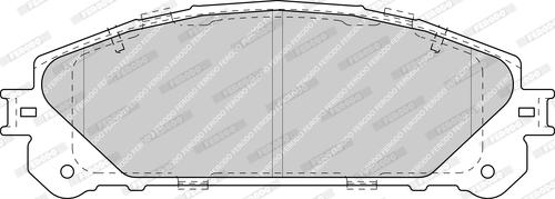 Ferodo FDB4354-D - Тормозные колодки, дисковые, комплект autospares.lv