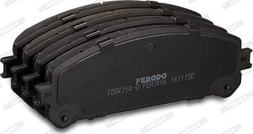 Ferodo FDB4354-D - Тормозные колодки, дисковые, комплект autospares.lv
