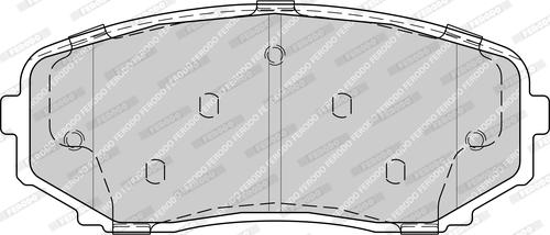 Ferodo FDB4365-D - Тормозные колодки, дисковые, комплект autospares.lv