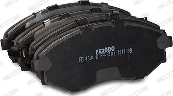 Ferodo FDB4304-D - Тормозные колодки, дисковые, комплект autospares.lv