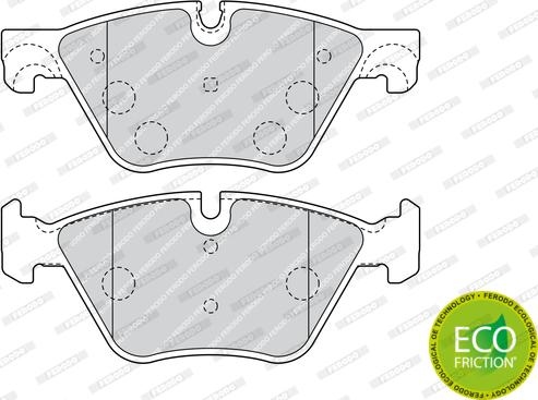 Ferodo FDB4380 - Тормозные колодки, дисковые, комплект autospares.lv