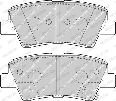 Ferodo FDB4387-D - Тормозные колодки, дисковые, комплект autospares.lv