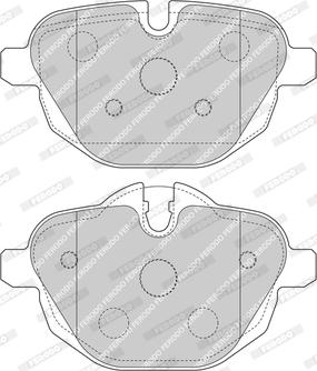 Ferodo FDB4376-D - Тормозные колодки, дисковые, комплект autospares.lv