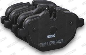 Ferodo FDB4376-D - Тормозные колодки, дисковые, комплект autospares.lv