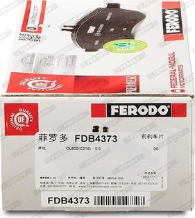 Ferodo FDB4373 - Тормозные колодки, дисковые, комплект autospares.lv