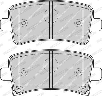 Ferodo FDB4252-D - Тормозные колодки, дисковые, комплект autospares.lv