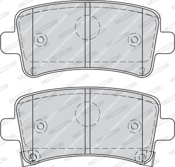 Ferodo FDB4252 - Тормозные колодки, дисковые, комплект autospares.lv