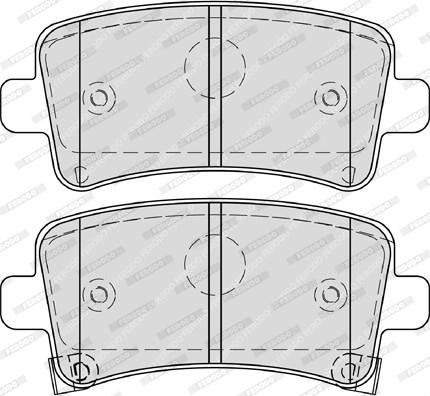 Ferodo FDB4252 - Тормозные колодки, дисковые, комплект autospares.lv