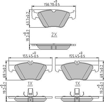 Ferodo FDB4289 - Тормозные колодки, дисковые, комплект autospares.lv