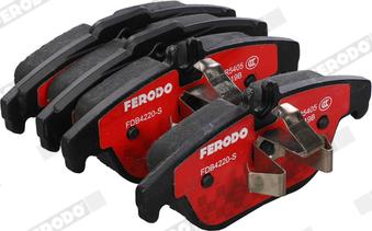 Ferodo FDB4220-S - Тормозные колодки, дисковые, комплект autospares.lv