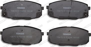 Ferodo FDB4792-D - Тормозные колодки, дисковые, комплект autospares.lv