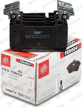 Ferodo FDB4714 - Тормозные колодки, дисковые, комплект autospares.lv