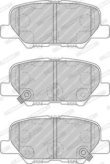 Ferodo FDB4739-D - Тормозные колодки, дисковые, комплект autospares.lv