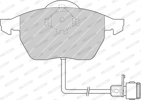 Ferodo FDB590-D - Тормозные колодки, дисковые, комплект autospares.lv